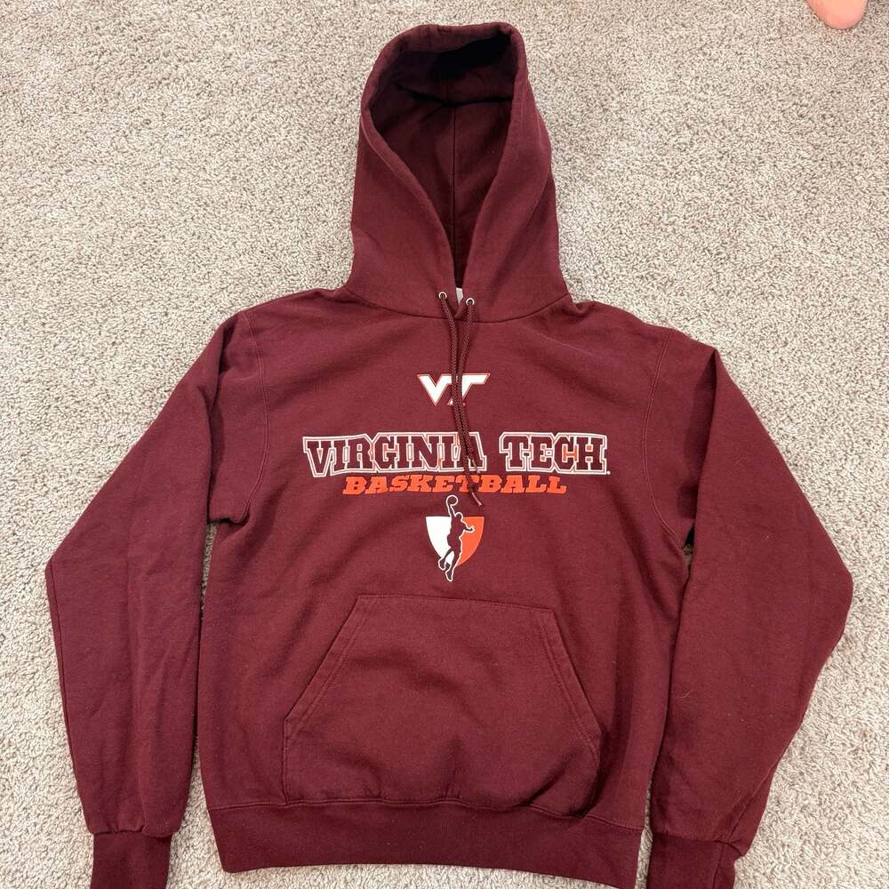 Virginia Tech Hokies Basketball Maroon Pullover Hoodie